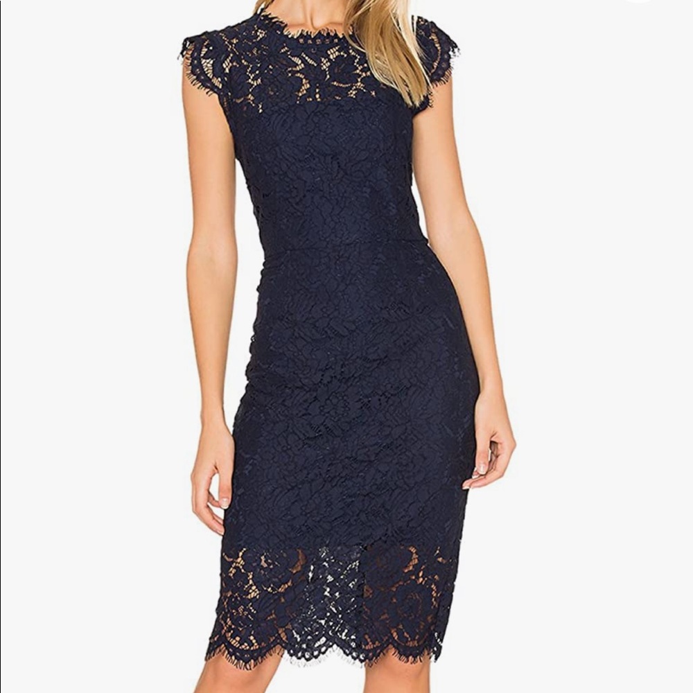 Navy blue cocktail dress